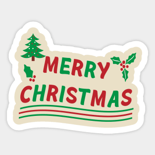 Christmas Typography Sticker